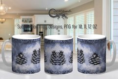 Winter landscape | Xmas Mug sublimation designs PLUS5 Product Image 1