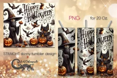 Happy Halloween | funny Skinny tumbler sublimation design P5 Product Image 1