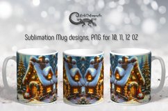 Christmas gnome | Xmas Mug sublimation design PLUS5 Product Image 1