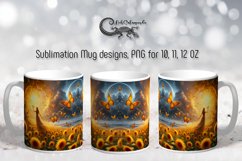 Romantic sunflowers | summer Mug Sublimation design PLUS5 Product Image 1