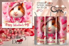 Valentine animals | Love Skinny tumbler sublimation design 5 Product Image 1