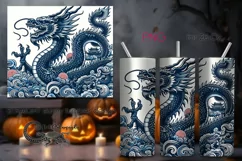 Chinese dragon | Retro Skinny tumbler sublimation design PL5 Product Image 1