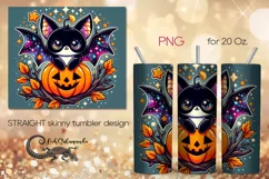 Funny bat | Halloween Skinny tumbler sublimation design PL5 Product Image 1