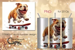 Funny Dogs | Straight Skinny tumbler Sublimation design PL5 Product Image 1