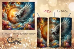 Mystic face | occult Skinny tumbler sublimation design PLUS5 Product Image 1