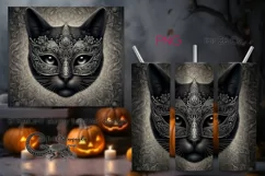 Cats in the mask | skinny tumbler Sublimation design PLUS5 Product Image 1