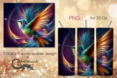 Fantasy Hummingbird | skinny tumbler Sublimation design PL5 Product Image 1