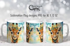 Giraffe | Modern watercolor Mug sublimation design PLUS5 Product Image 1
