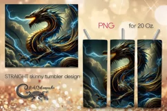 Chinese dragon | mystic Skinny tumbler sublimation design P5 Product Image 1