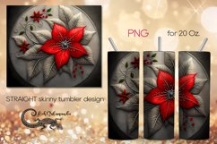 Embroidery | round skinny tumbler Sublimation design PLUS5 Product Image 1