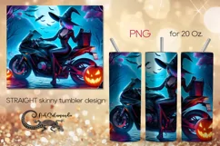 Moto witch | Halloween Skinny tumbler sublimation design PL5 Product Image 1