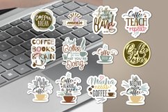 BW Coffee Stickers Bundle PNG Product Image 1