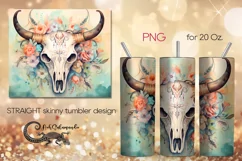 Cow Skulls | Straight Skinny tumbler sublimation design PLUS Product Image 1