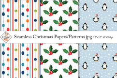Seamless Christmas Papers | Patterns Product Image 1