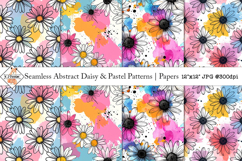 Seamless abstract daisy patterns Product Image 1