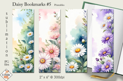 Daisy Bookmark Designs #5 | Printables Product Image 1