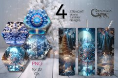 Christmas Snowflake | Winter Sublimation Tumbler Designs P Product Image 1