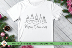 Merry Christmas Trees SVG | Cutting File Product Image 1
