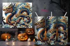 Chinese dragon | Retro Skinny tumbler sublimation design PL Product Image 1