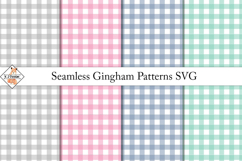 Seamless Gingham Patterns SVG | Digital papers Product Image 1