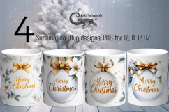 Christmas decor | 4 Retro Sublimation Mug designs Product Image 1