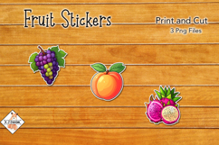 Fruit Stickers | Print and Cut Product Image 1