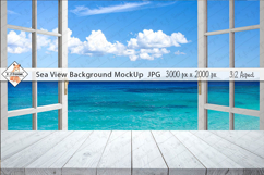 Sea View Background Mockup Photo JPG Product Image 1