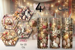 Vintage Easter | Skinny tumbler Sublimation design PLUS Product Image 1