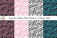 Seamless Zebra Print Patterns SVG Product Image 1