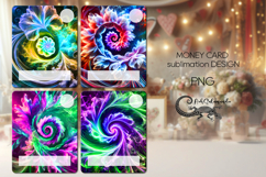 Abstract | 4 Money Card Sublimation designs Product Image 1