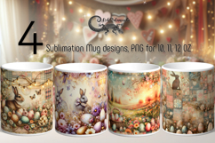 Shabby chic Easter | Sublimation Mug design PLUS Product Image 1