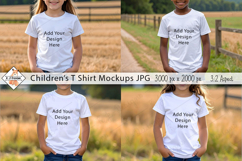 Children&#039;s T Shirt Mockup Photo JPG | Background Product Image 1