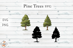 Pine Trees SVG &amp; PNG Product Image 1