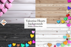 Valentine Hearts Background jpg | Mockup Product Image 1