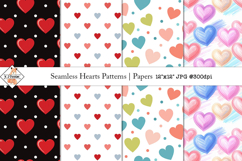 Seamless Hearts Patterns | Papers Product Image 1