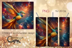 Fantasy Hummingbird | skinny tumbler Sublimation design PL6 Product Image 1
