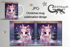 Christmas &amp; New year Unicorn | Sublimation Mug design PLUS6 Product Image 1