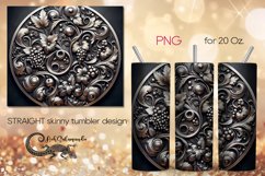 Metallic pattern design | Straight Skinny Tumbler PLUS6 Product Image 1