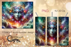 Mystic face | occult Skinny tumbler sublimation design PLUS6 Product Image 1