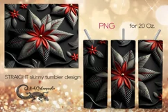 Embroidery | gold skinny tumbler Sublimation design PLUS6 Product Image 1