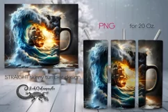 Ship in a cup | Marine Skinny Tumbler Sublimation design P6 Product Image 1