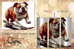 Funny Dogs | Straight Skinny tumbler Sublimation design PL6 Product Image 1