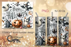 Happy Halloween | funny Skinny tumbler sublimation design P6 Product Image 1