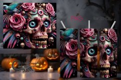 Funny skulls | Halloween Skinny tumbler sublimation PLUS6 Product Image 1