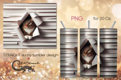 Cats &amp; wall | skinny tumbler Sublimation design PLUS6 Product Image 1