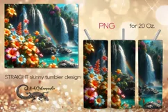 Shining tropical | Skinny Tumbler Sublimation design PL6 Product Image 1