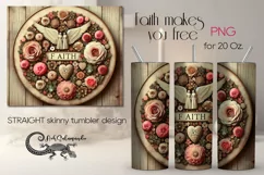 Christian faith | Skinny tumbler sublimation design PLUS6 Product Image 1