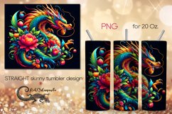 Chinese dragon | Skinny tumbler sublimation design PLUS6 Product Image 1