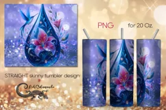 Hummingbird | Fantasy skinny tumbler Sublimation design PL6 Product Image 1