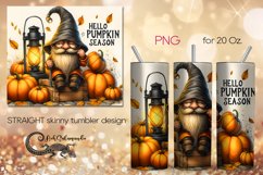 Pumkin season | fall Skinny Tumbler Sublimation design PLUS6 Product Image 1
